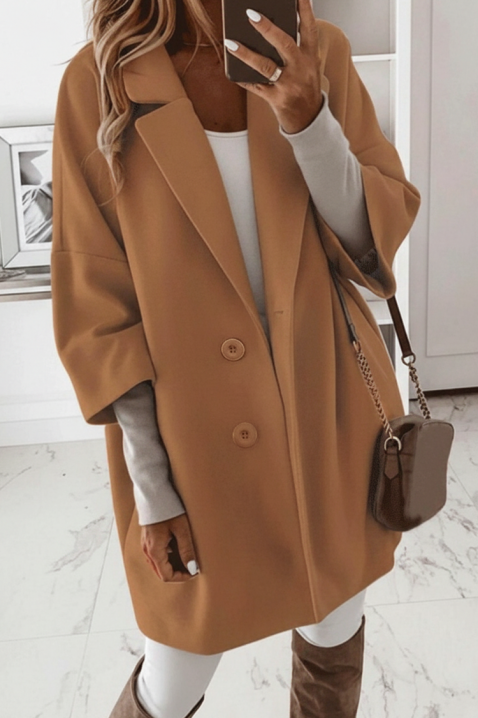 Палто OLFONJA CAMEL, Цвят: светлокафяв, IVET.BG - Твоят онлайн бутик.