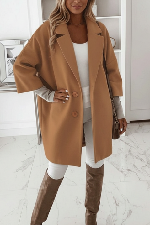 Палто OLFONJA CAMEL, Цвят: светлокафяв, IVET.BG - Твоят онлайн бутик.