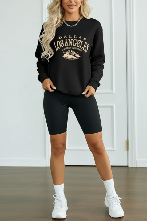 Дамска блуза ANGLEZA BLACK, Цвят: черен, IVET.BG - Твоят онлайн бутик.