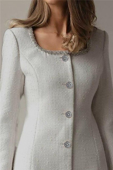 Рокля MIRFELDA WHITE, Цвят: бял, IVET.BG - Твоят онлайн бутик.