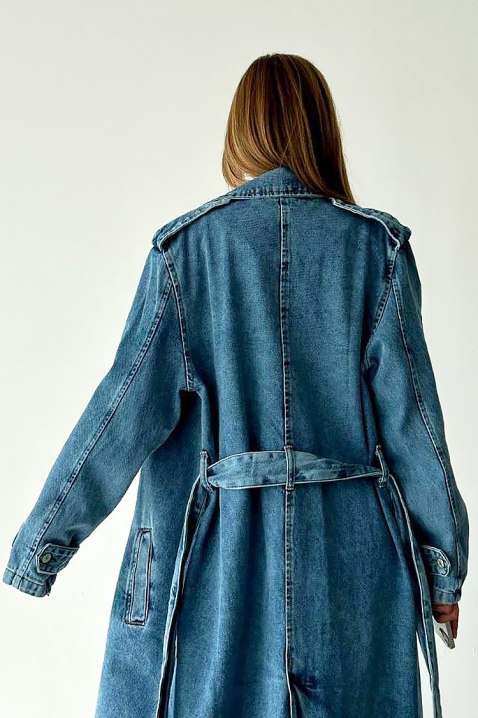 Тренчкот ZUARDA, Цвят: син, IVET.BG - Твоят онлайн бутик.