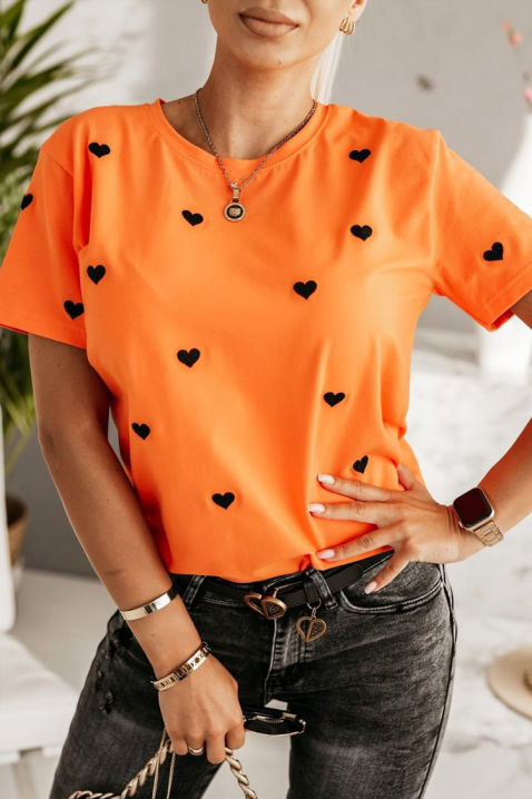 Тениска ELGLINZA, Цвят: оранжев, IVET.BG - Твоят онлайн бутик.