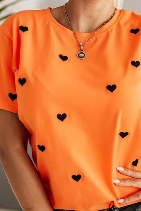 Тениска ELGLINZA, Цвят: оранжев, IVET.BG - Твоят онлайн бутик.