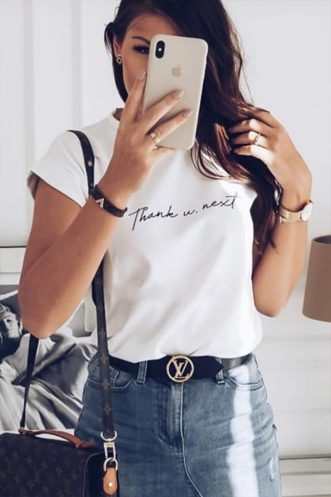 Тениска RUBIMNZA, Цвят: бял, IVET.BG - Твоят онлайн бутик.