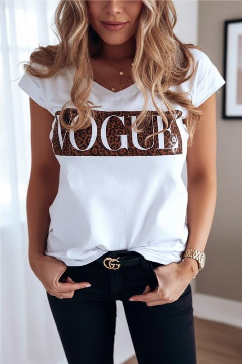 Тениска VIONDENA, Цвят: бял, IVET.BG - Твоят онлайн бутик.