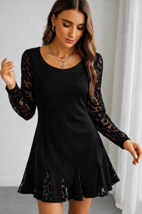 Рокля FLORFENA, Цвят: черен, IVET.BG - Твоят онлайн бутик.