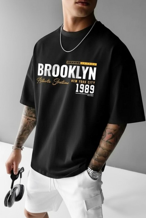 Мъжка тениска GOLDON, Цвят: черен, IVET.BG - Твоят онлайн бутик.