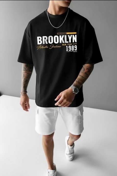 Мъжка тениска GOLDON, Цвят: черен, IVET.BG - Твоят онлайн бутик.