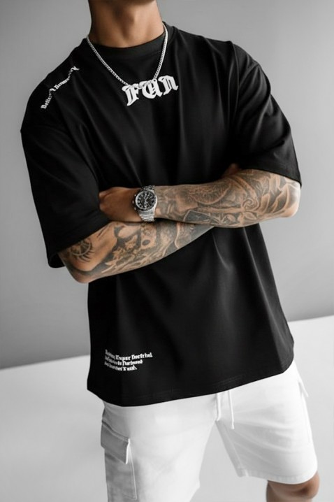 Мъжка тениска MORTIK, Цвят: черен, IVET.BG - Твоят онлайн бутик.