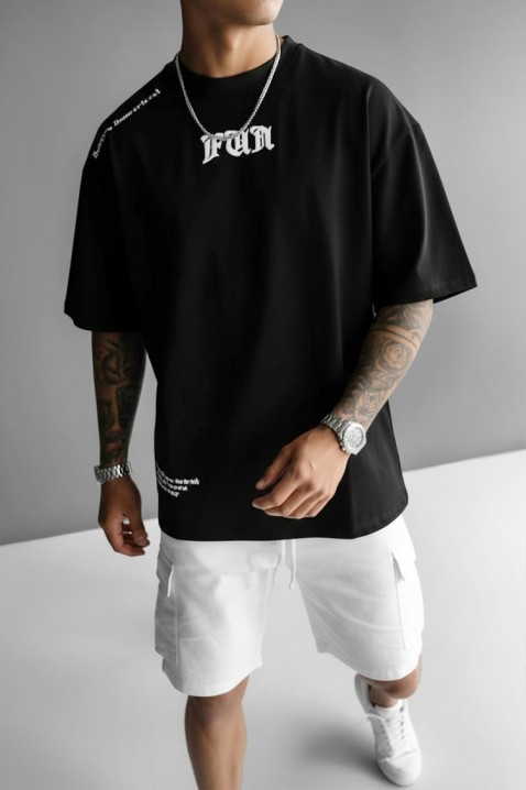 Мъжка тениска MORTIK, Цвят: черен, IVET.BG - Твоят онлайн бутик.