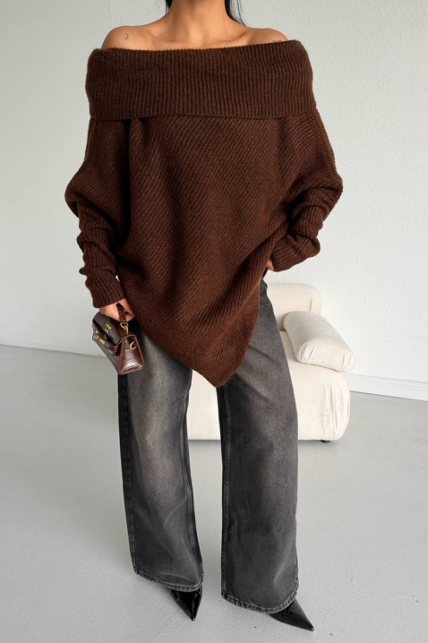 Пуловер FIONDELA BROWN, Цвят: кафяв, IVET.BG - Твоят онлайн бутик.