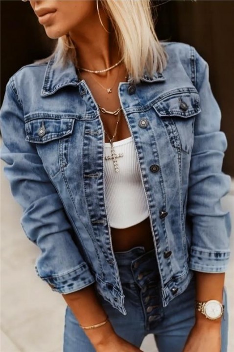 Дънково яке DENIMALA, Цвят: деним, IVET.BG - Твоят онлайн бутик.