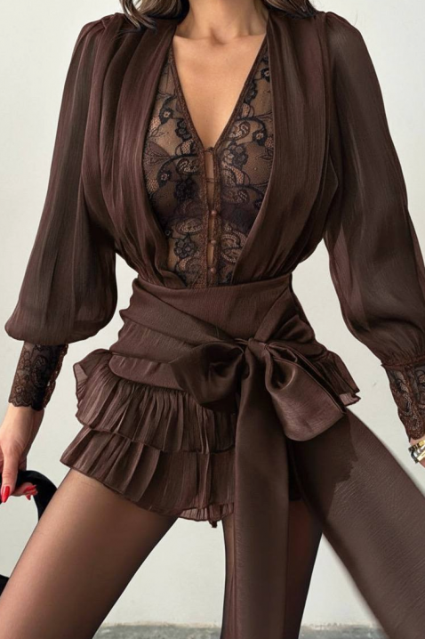 Гащеризон YANITSA BROWNjavascript: SC.ML.nextLanguage(2);, Цвят: кафяв, IVET.BG - Твоят онлайн бутик.