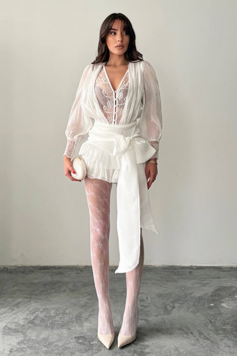 Гащеризон YANITSA WHITE, Цвят: бял, IVET.BG - Твоят онлайн бутик.