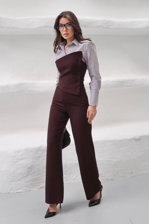 Комплект SEROLZA BROWN, Цвят: кафяв, IVET.BG - Твоят онлайн бутик.