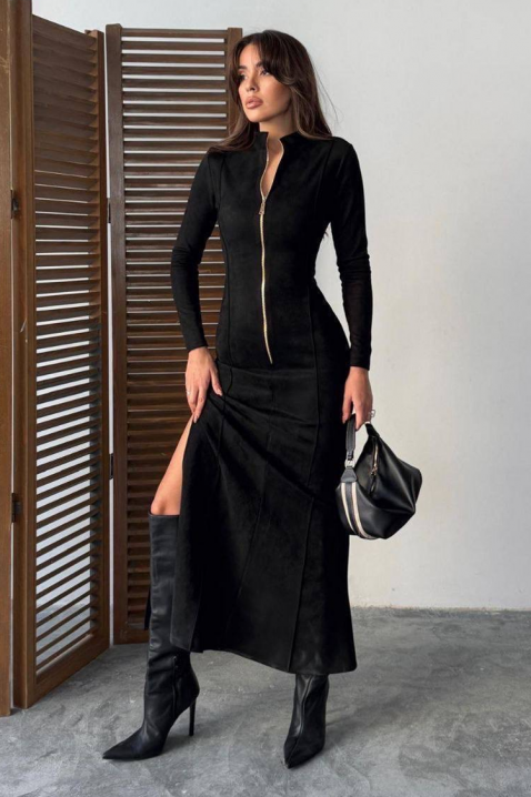 Рокля PROMENFA BLACK, Цвят: черен, IVET.BG - Твоят онлайн бутик.