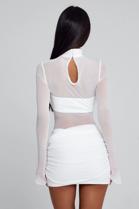 Рокля PRESLAVA, Цвят: бял, IVET.BG - Твоят онлайн бутик.