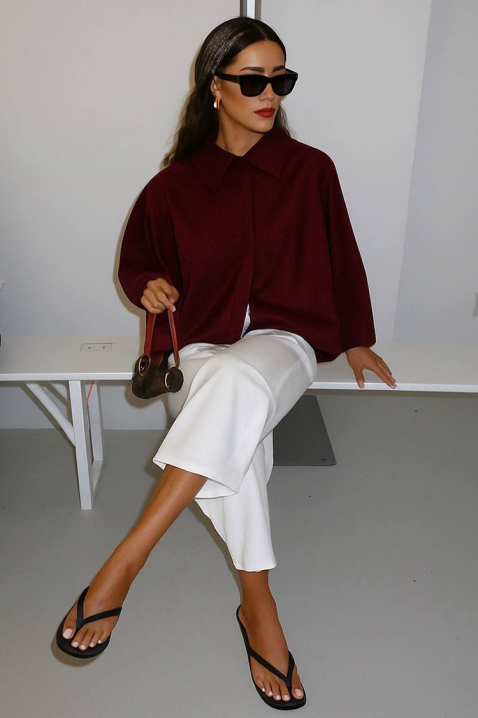 Дамска риза DERMINZA BORDO, Цвят: бордо, IVET.BG - Твоят онлайн бутик.