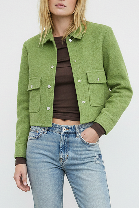 Яке ZRAVELDA GREEN, Цвят: зелен, IVET.BG - Твоят онлайн бутик.