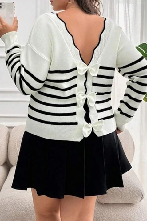 Пуловер ZERNELDA, Цвят: бял, IVET.BG - Твоят онлайн бутик.