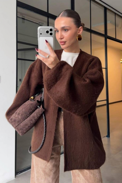 Жилетка VILONZANA BROWN, Цвят: кафяв, IVET.BG - Твоят онлайн бутик.