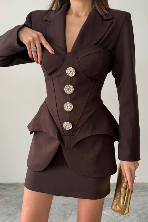 Комплект SERFOLXA BROWN, Цвят: кафяв, IVET.BG - Твоят онлайн бутик.