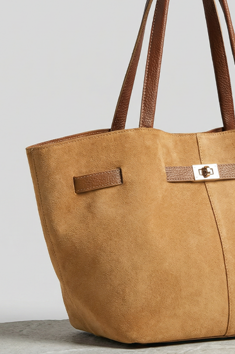 Дамска чанта ETIOPEA CAMEL, Цвят: светлокафяв, IVET.BG - Твоят онлайн бутик.