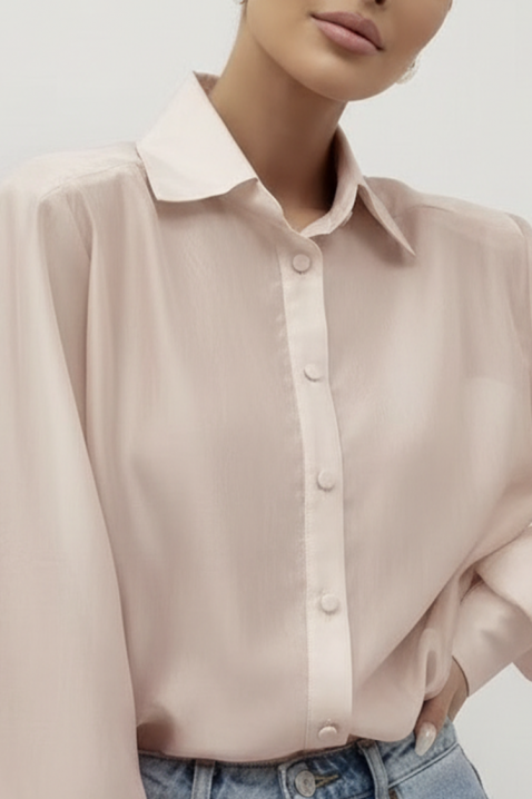 Дамска риза MIRELZENA BEIGE, Цвят: беж, IVET.BG - Твоят онлайн бутик.