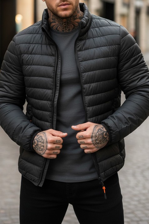 Мъжко яке KOLOMBO BLACK, Цвят: черен, IVET.BG - Твоят онлайн бутик.