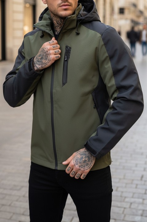 Мъжко яке NIMONO KHAKI, Цвят: каки, IVET.BG - Твоят онлайн бутик.