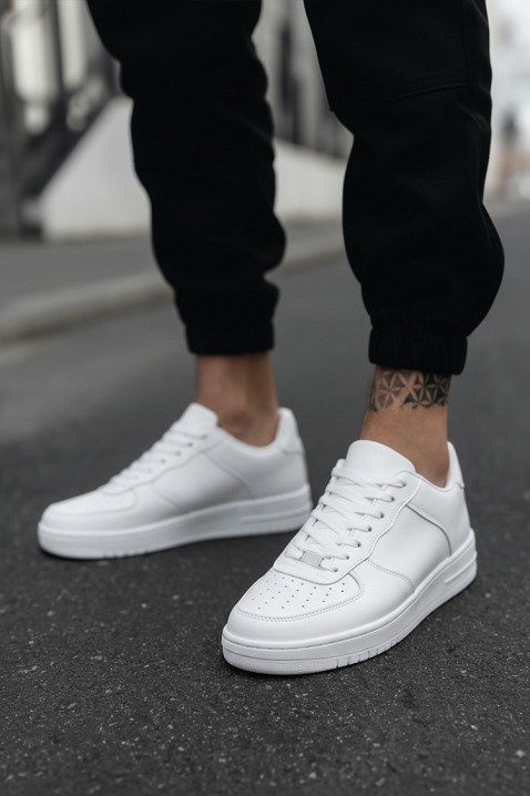 Мъжки кецове JEROZ WHITE, Цвят: бял, IVET.BG - Твоят онлайн бутик.