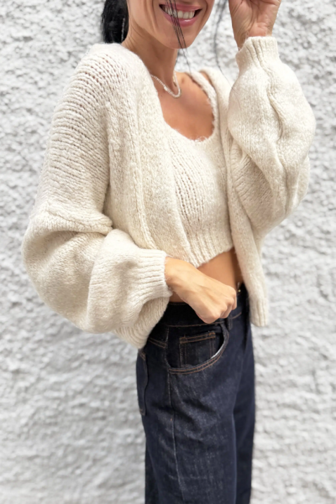 Комплект RALITSA ECRU, Цвят: екрю, IVET.BG - Твоят онлайн бутик.