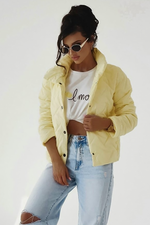 Яке KRONELZA YELLOW, Цвят: жълт, IVET.BG - Твоят онлайн бутик.