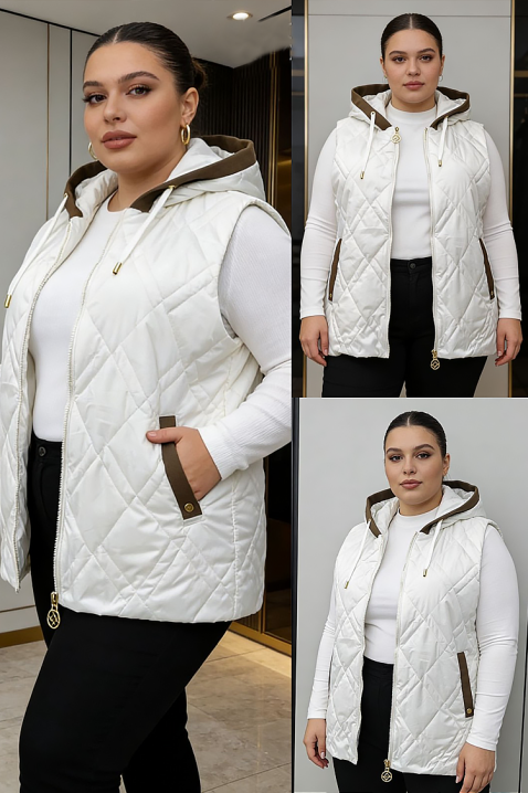 Елек BRUTELMA WHITE, Цвят: бял, IVET.BG - Твоят онлайн бутик.