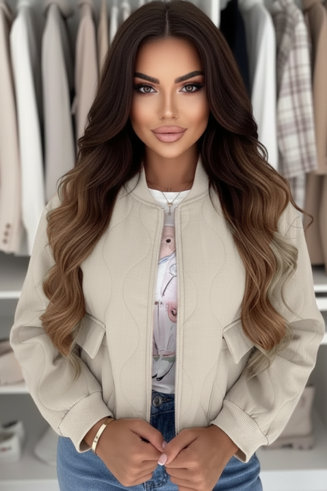 Яке SLAVERZA BEIGE, Цвят: беж, IVET.BG - Твоят онлайн бутик.