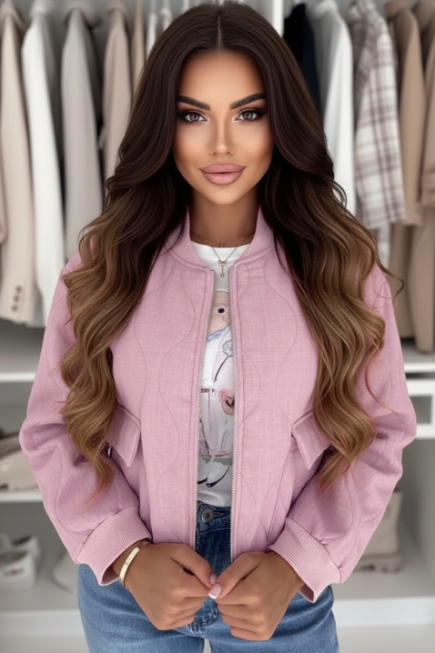 Яке SLAVERZA PUDRA, Цвят: пудра, IVET.BG - Твоят онлайн бутик.