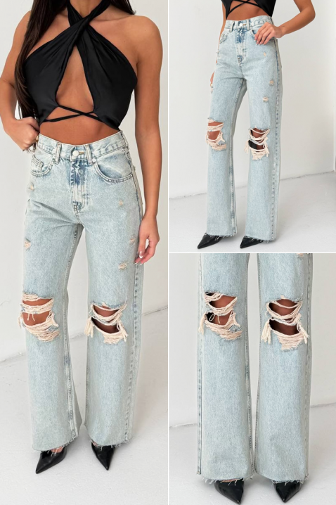 Дънки ZERVILA, Цвят: светлосин, IVET.BG - Твоят онлайн бутик.