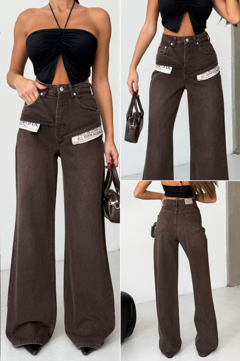 Дънки MARSENA, Цвят: кафяв, IVET.BG - Твоят онлайн бутик.