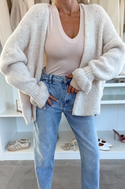 Жилетка POLIMERDA ECRU, Цвят: екрю, IVET.BG - Твоят онлайн бутик.