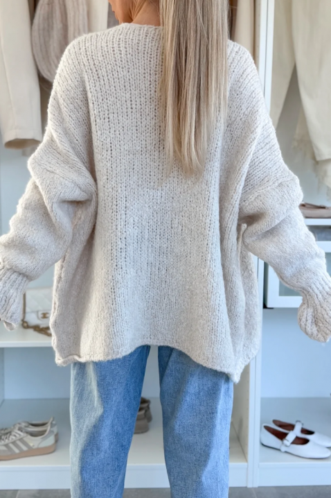 Жилетка POLIMERDA ECRU, Цвят: екрю, IVET.BG - Твоят онлайн бутик.