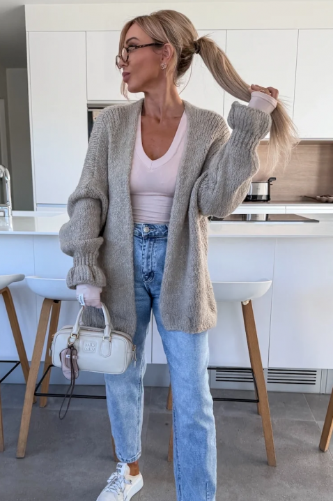 Жилетка POLIMERDA GREY, Цвят: сив, IVET.BG - Твоят онлайн бутик.