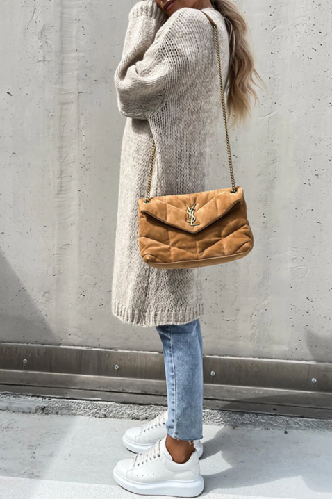 Жилетка ZREVILDA, Цвят: беж, IVET.BG - Твоят онлайн бутик.