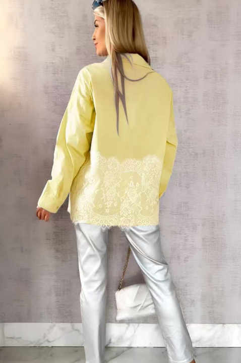 Дамска риза GLEDROLZA YELLOW, Цвят: жълт, IVET.BG - Твоят онлайн бутик.