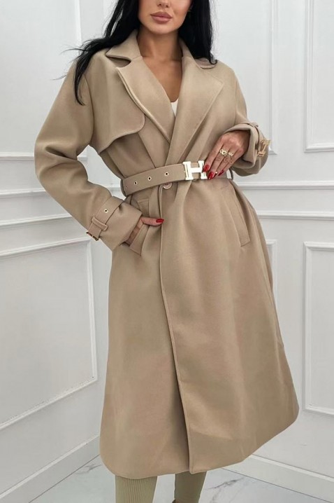Тренчкот LORVELDA BEIGE, Цвят: беж, IVET.BG - Твоят онлайн бутик.