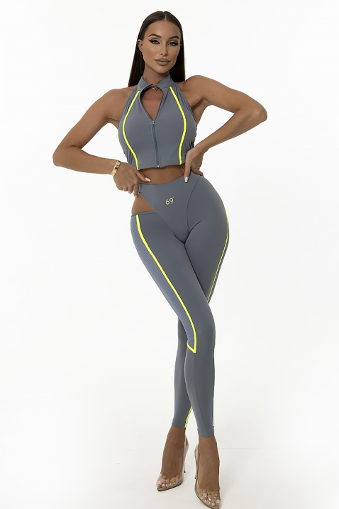 Спортен комплект FLORZINA, Цвят: сив, IVET.BG - Твоят онлайн бутик.