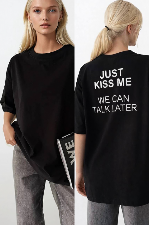 Тениска JIMONZA BLACK, Цвят: черен, IVET.BG - Твоят онлайн бутик.