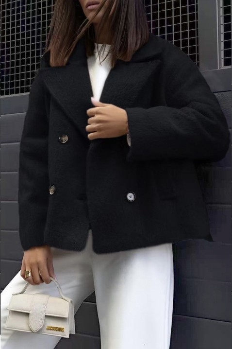 Палто POLOBENZA BLACK, Цвят: черен, IVET.BG - Твоят онлайн бутик.