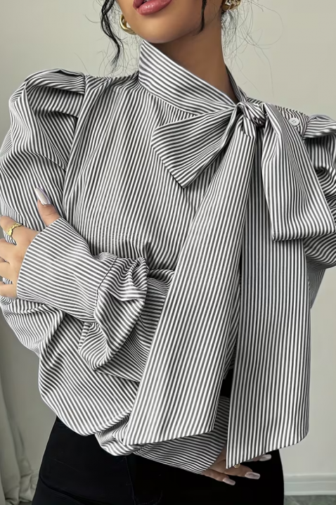 Дамска риза ZAROLVA GREY, Цвят: сив, IVET.BG - Твоят онлайн бутик.