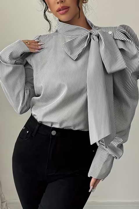 Дамска риза ZAROLVA GREY, Цвят: сив, IVET.BG - Твоят онлайн бутик.