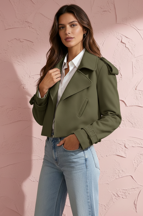 Яке YOVILZA KHAKI, Цвят: каки, IVET.BG - Твоят онлайн бутик.